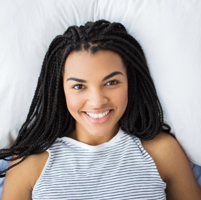 Relaxed dental patient under IV dental sedation