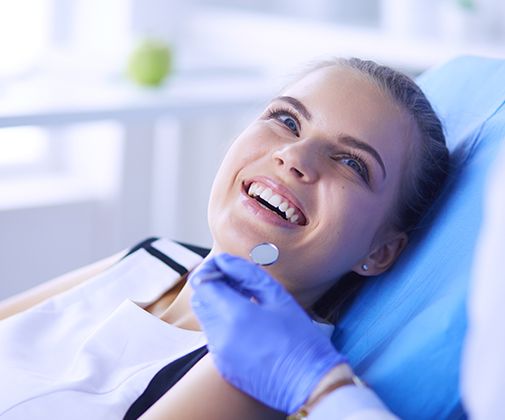 Relaxed patient under conscious I V dental sedation